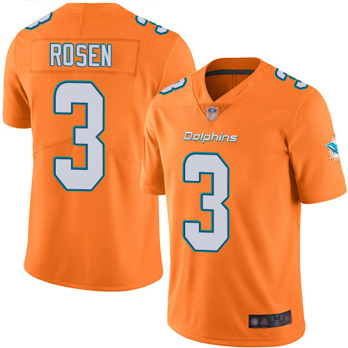 Nike Miami Dolphins #3 Josh Rosen Orange Youth Stitched NFL Limited Rush Jersey